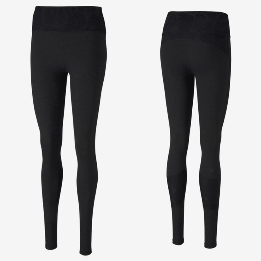 Puma Womens Leggings High Rise Waist Black Size XS activewear workout gym pilate